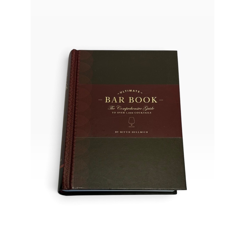 Chronicle Books Ultimate Bar Book Mittie Hellmich Burgundy Gold Bar